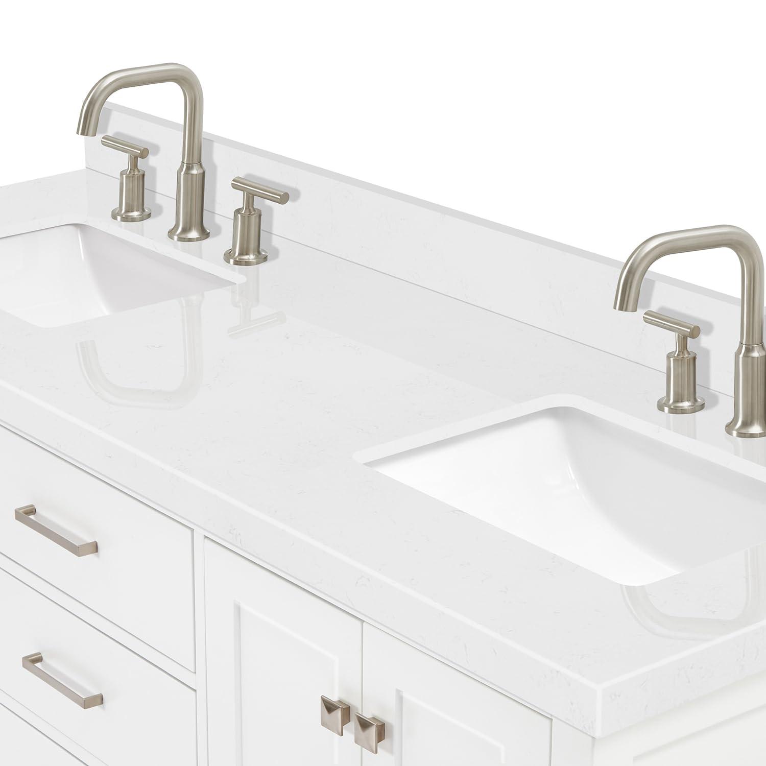 Ariel A055swqovo Cambridge 55" Free Standing Single Basin Vanity Set - White