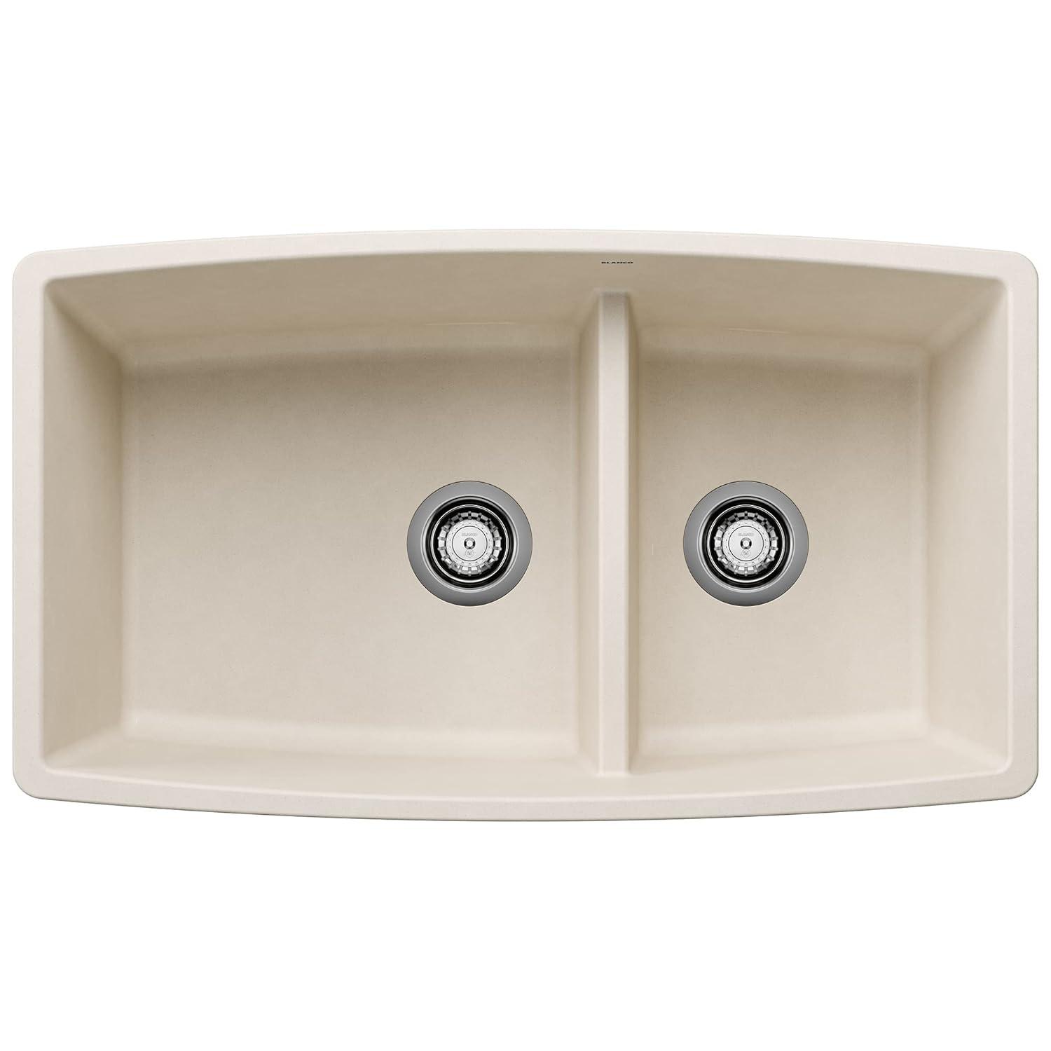 Performa SILGRANIT 33" L x 19" W Double Bowl Undermount Kitchen Sink