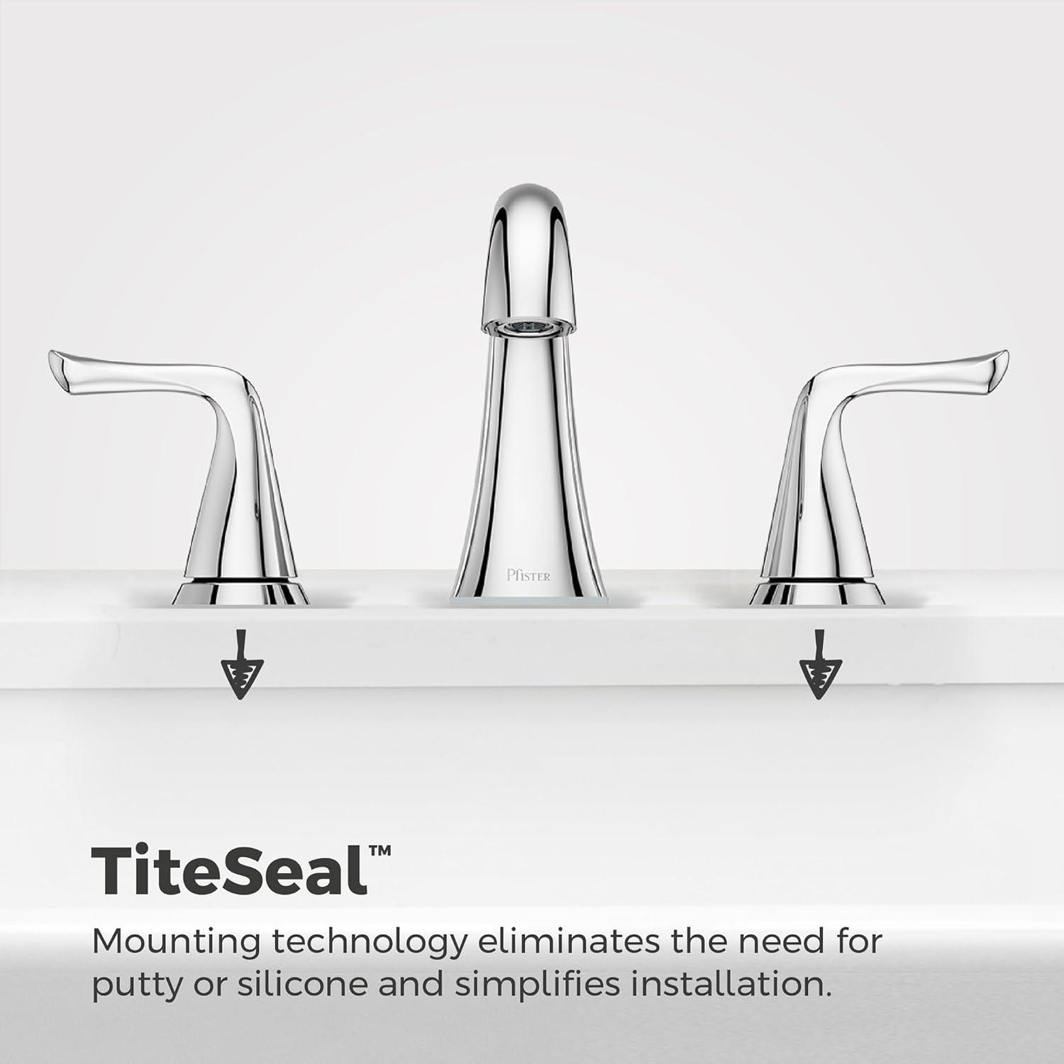 Pfister Willa Bathroom Sink Faucet, 8-Inch Widespread, 2-Handle, 3-Hole, NSF Certified, Polished Chrome Finish, LF049MALCC