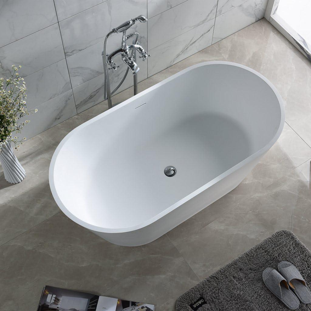 60'' x 30'' Freestanding Stone Bathtub