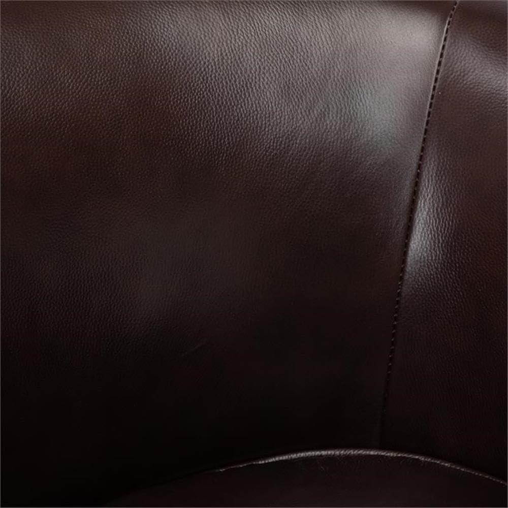 Cathy Leather Swivel Barrel Chair