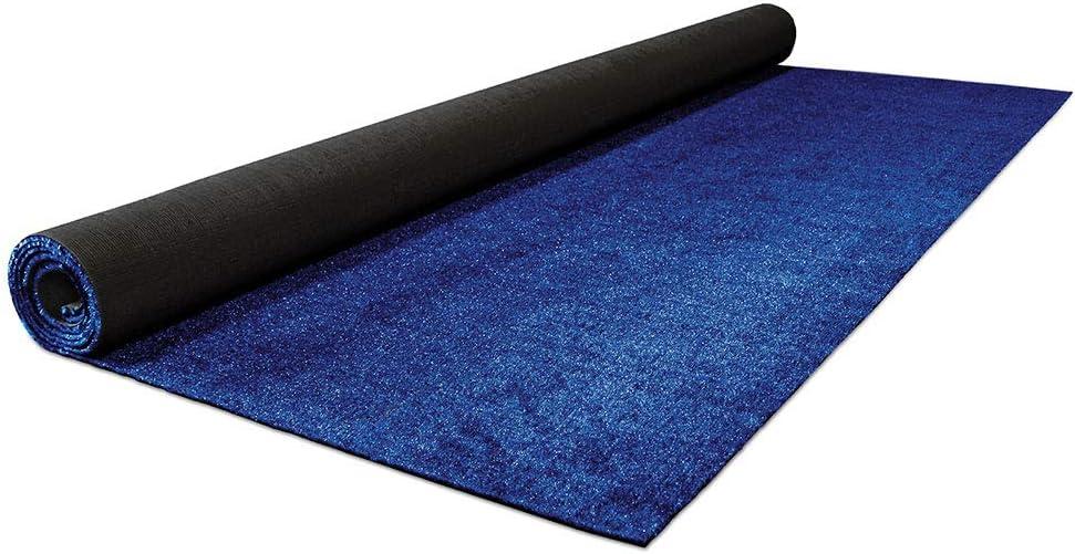 Outdoor Artificial Turf with Marine Backing – Electric Blue 6 Feet X 15 Feet – Spectrum Series .25 Inch Pile Height