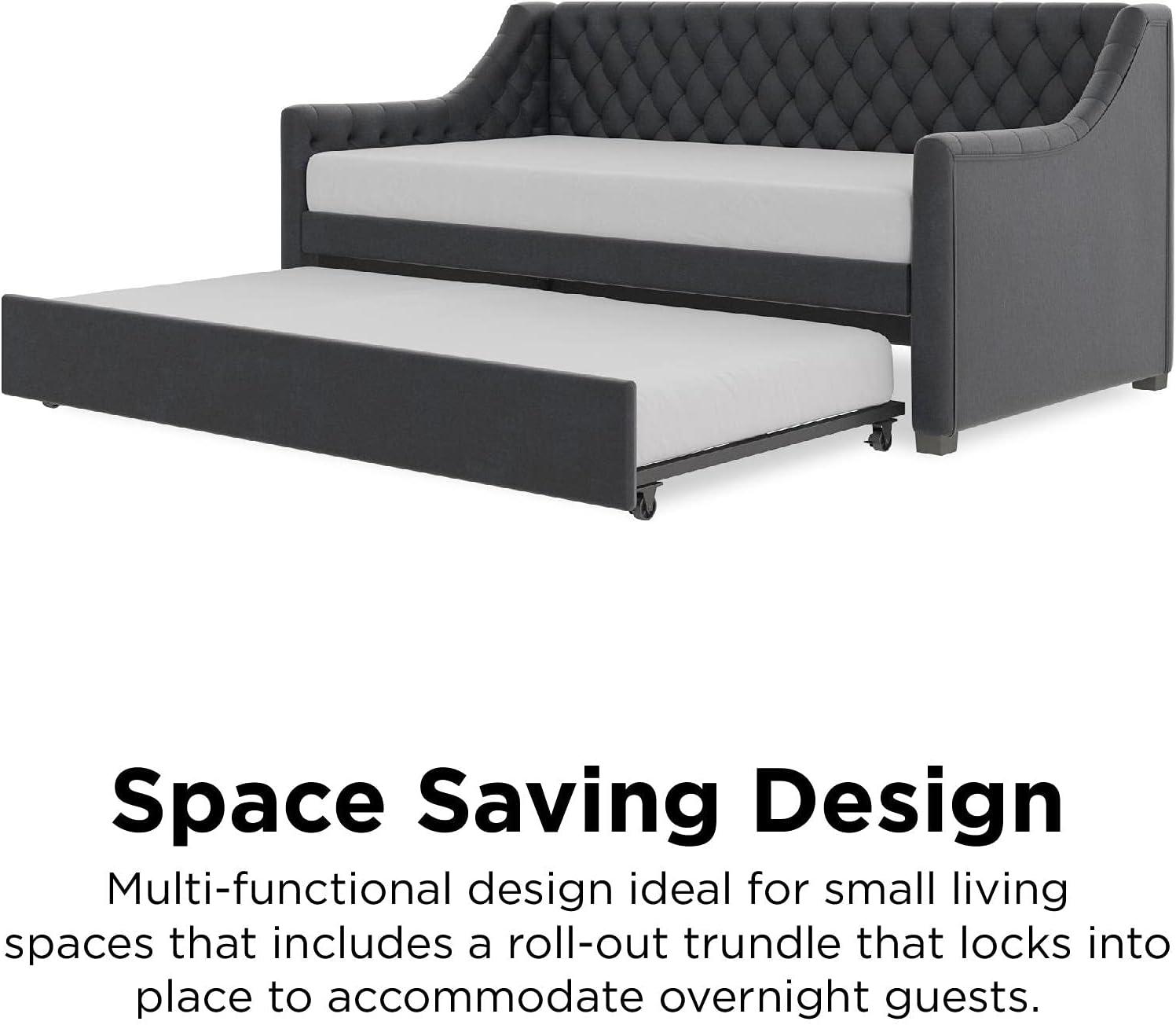 Monarch Hill Ambrosia Upholstered Daybed with Trundle
