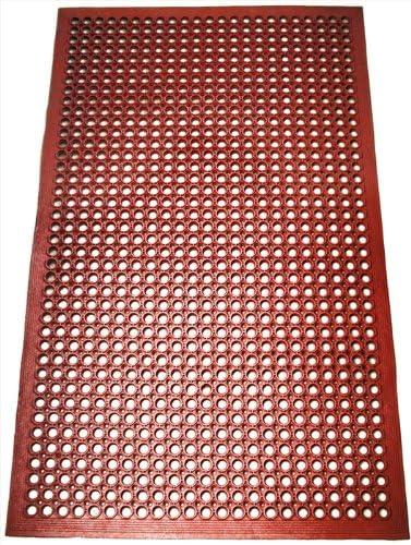 Heavy Duty Red Rubber Anti-Fatigue Floor Mat, 36" x 60"