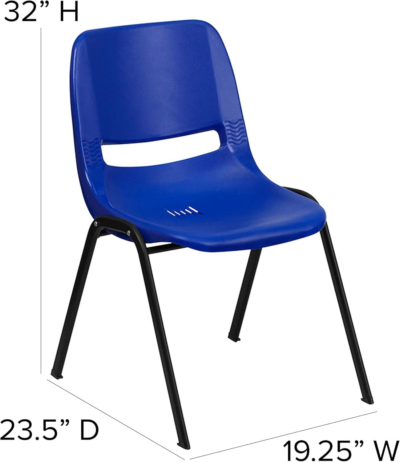 Keaton Plastic Stacking Shell School Chairs by Flash Furniture