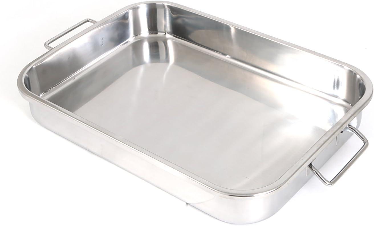 BrylaneHome 4-Pc Stainless Steel Lasagna Pan & Roaster