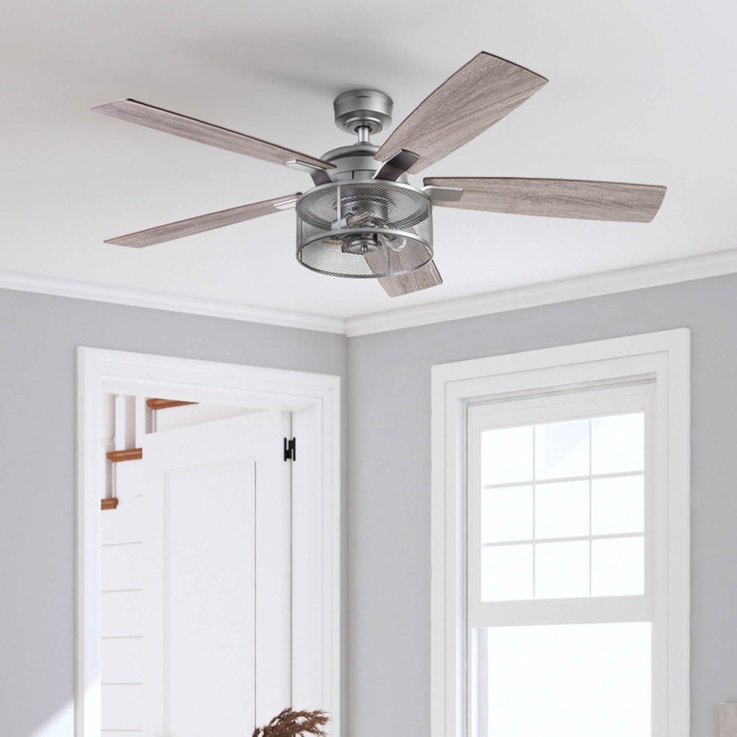 Carnegie 52" Ceiling Fan with LED Lights and Remote Included