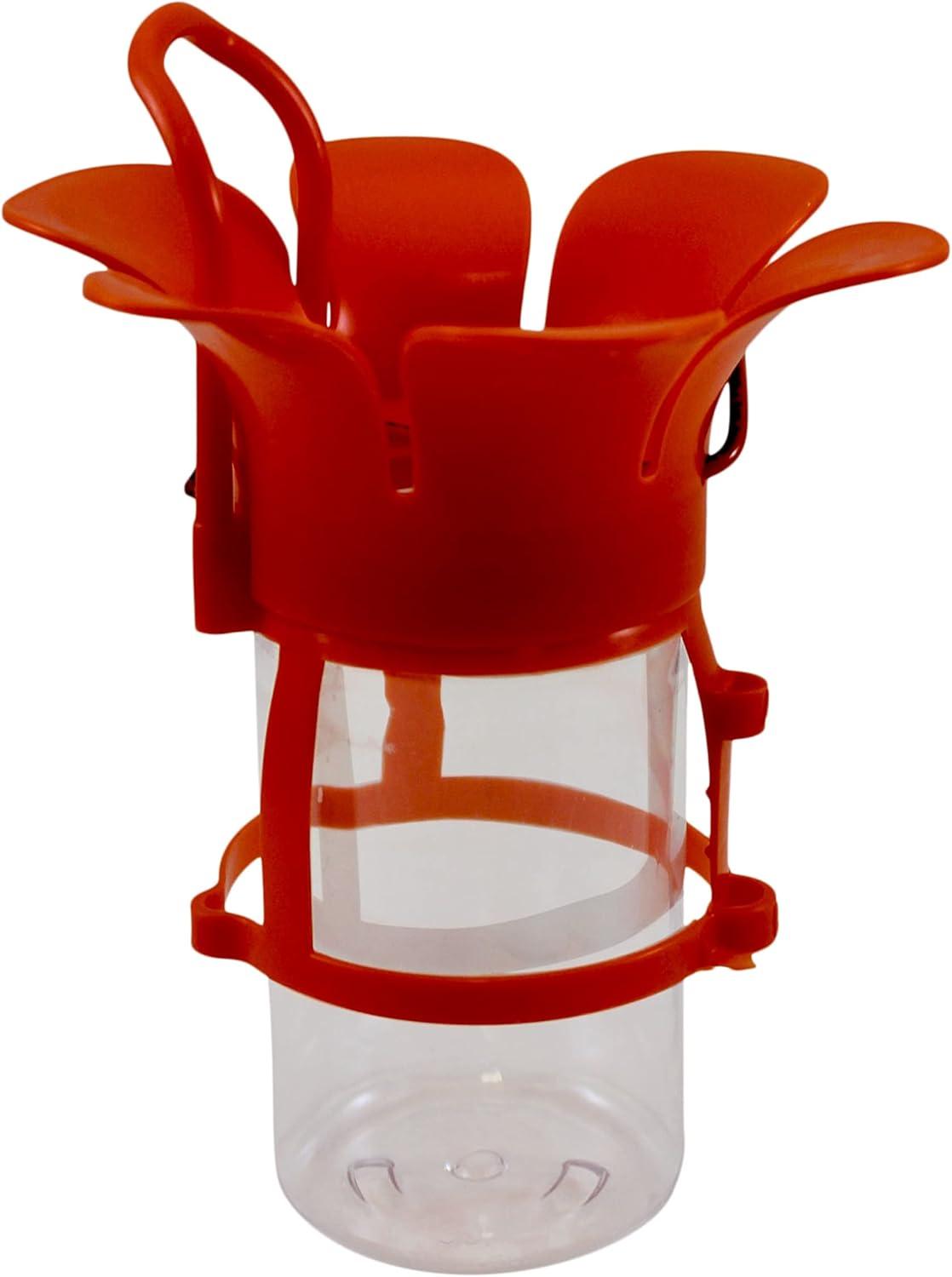 Songbird Essentials Grape Jelly Oriole Feeder, Fits Most 10-12oz Jelly Jars, Orange Plastic Bird Feeder