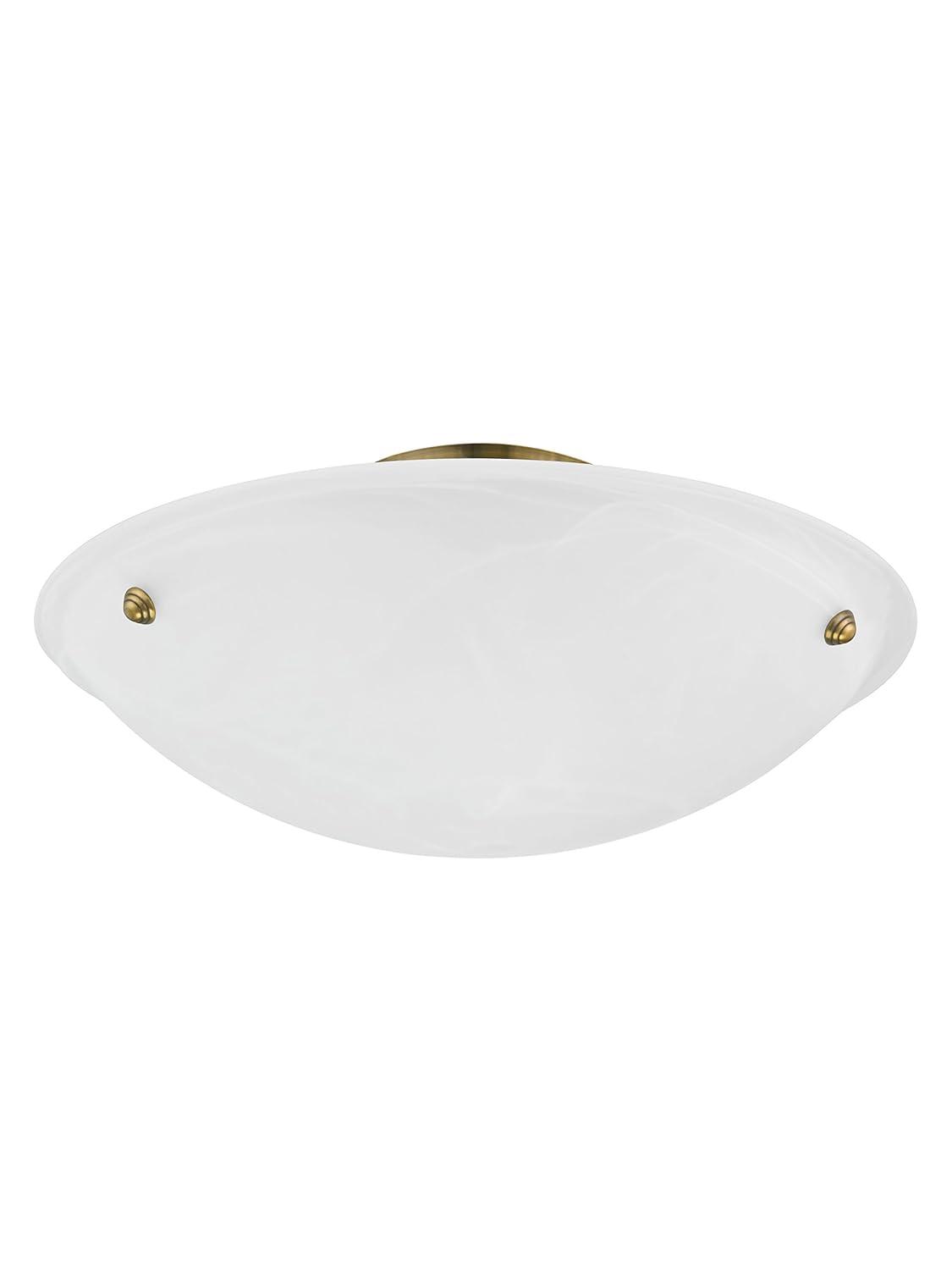 Livex Lighting Oasis 3 - Light Flush Mount in  Antique Brass