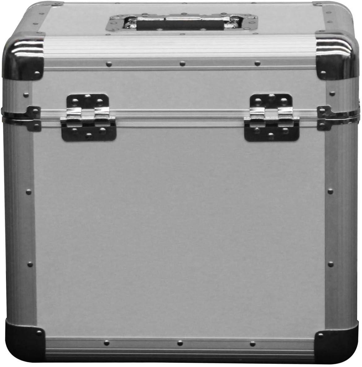Odyssey KROM Stackable Record Case for 70 12" Vinyl Records & LPs, Black