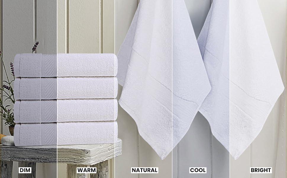 White Organic Cotton 6-Pack Bath Towel Set