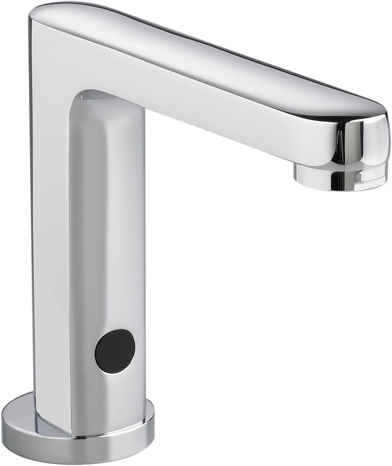 Polished Chrome Single-Hole Motion Sensor Bathroom Faucet