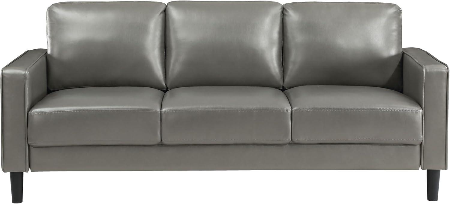 Alma Ruth 3-Piece Upholstered Track Arm Sofa Set Grey