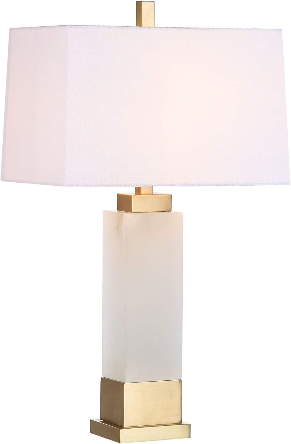 Rozella Alabaster 29.5-Inch H Table Lamp - White/Gold - Safavieh.