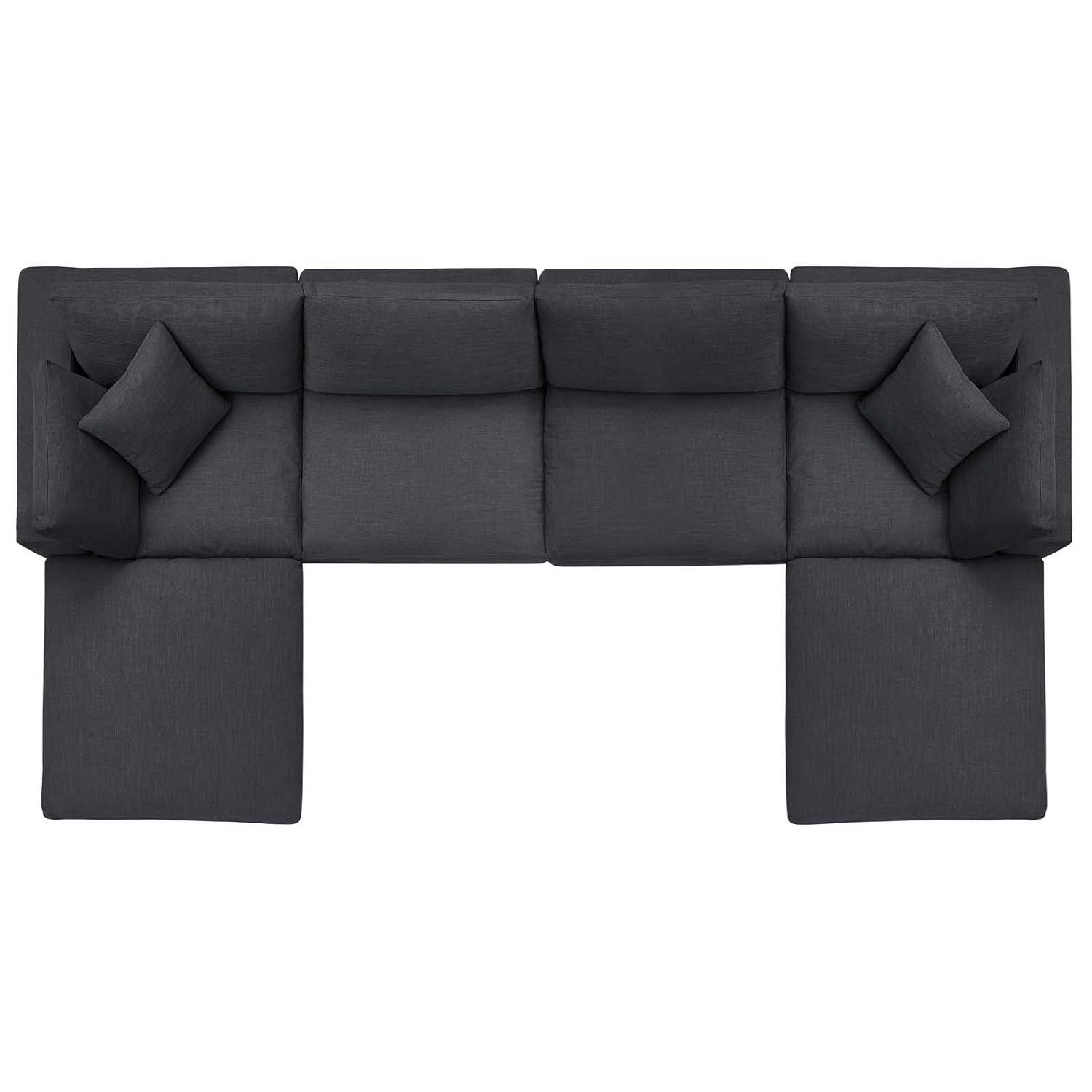 Modway Copper Grove Hrazdan Down-filled 6-piece Sectional Sofa Set