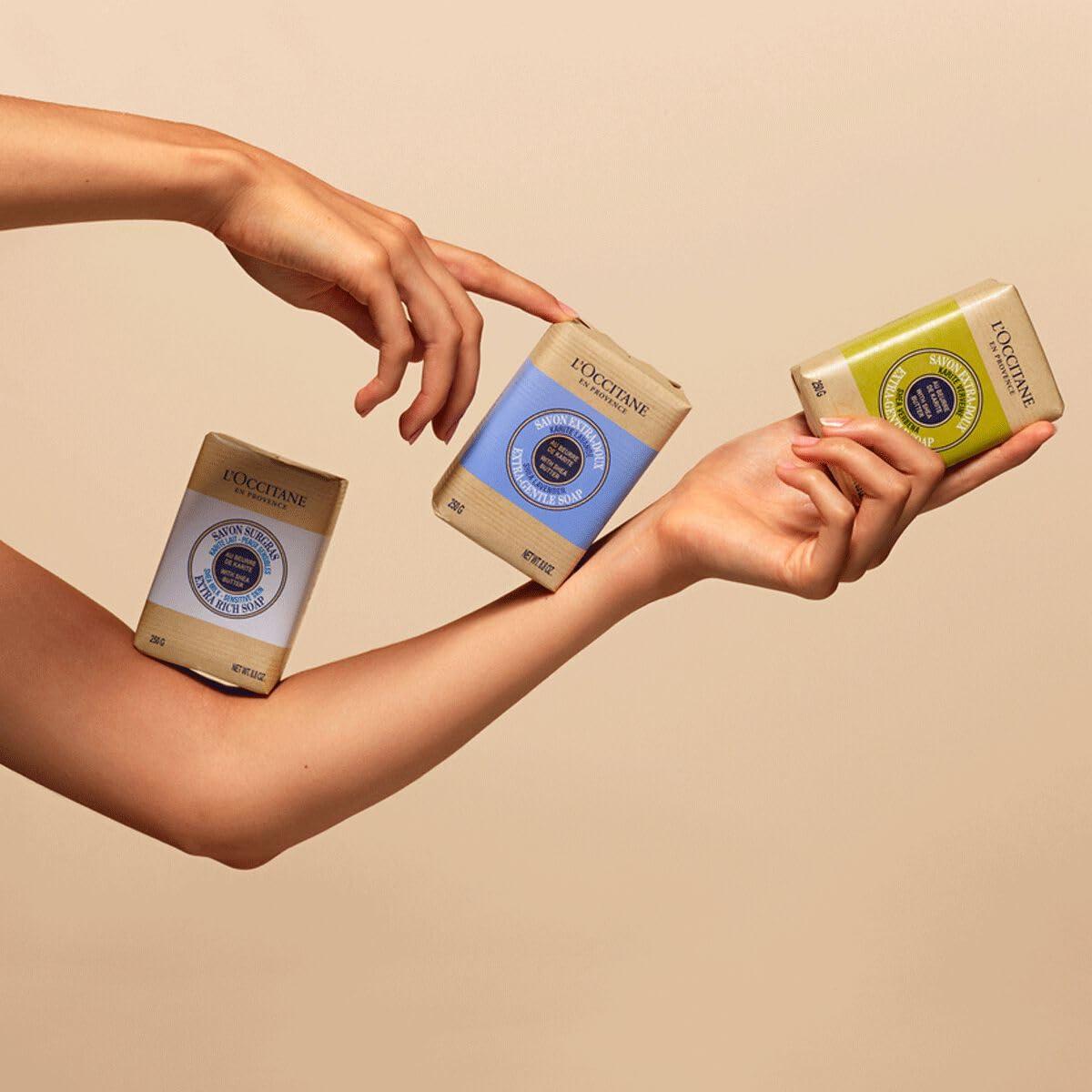 L'Occitane Extra-Gentle Vegetable Based Soap Enriched with Shea Butter 8.8 oz