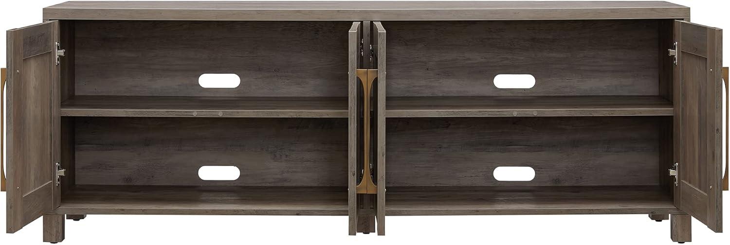 Evelyn&Zoe Chabot Rectangular TV Stand for TV's up to 75", Gray Oak