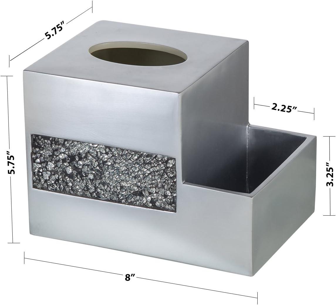 Creative Scents Brushed Nickel Tissue Box Cover