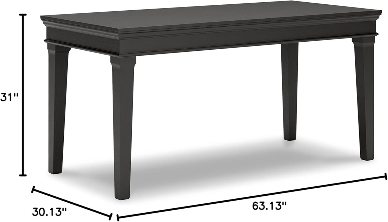 Signature Design by Ashley Traditional Beckincreek Home Office Desk, Black