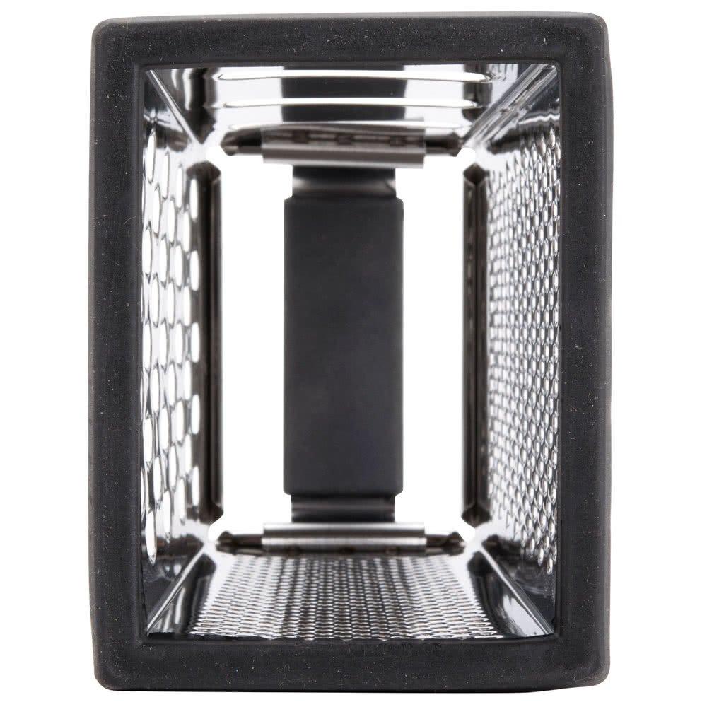 Stainless Steel 4-Sided Box Grater with Plastic Handle