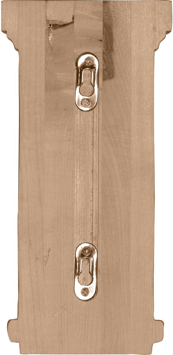 Traditional Recessed Rubberwood Corbel 4.75"W x 5"D x 10"H