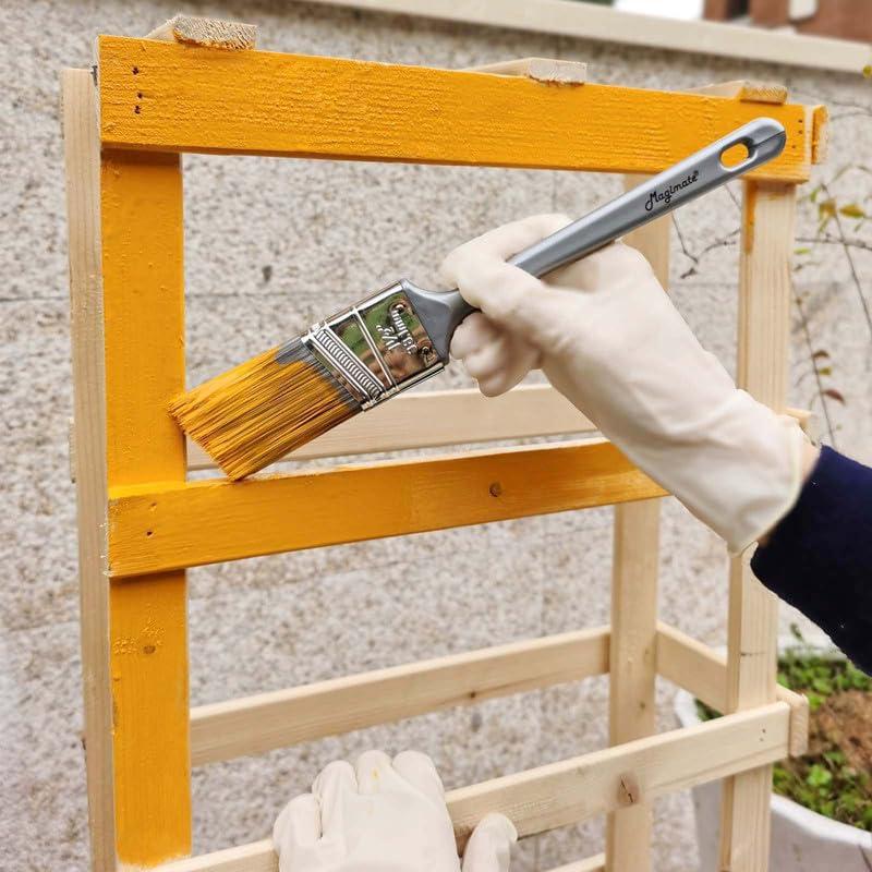 Pro Grade Premium Paint Brushes, 5 Piece Variety Set, Interior/Exterior Painting