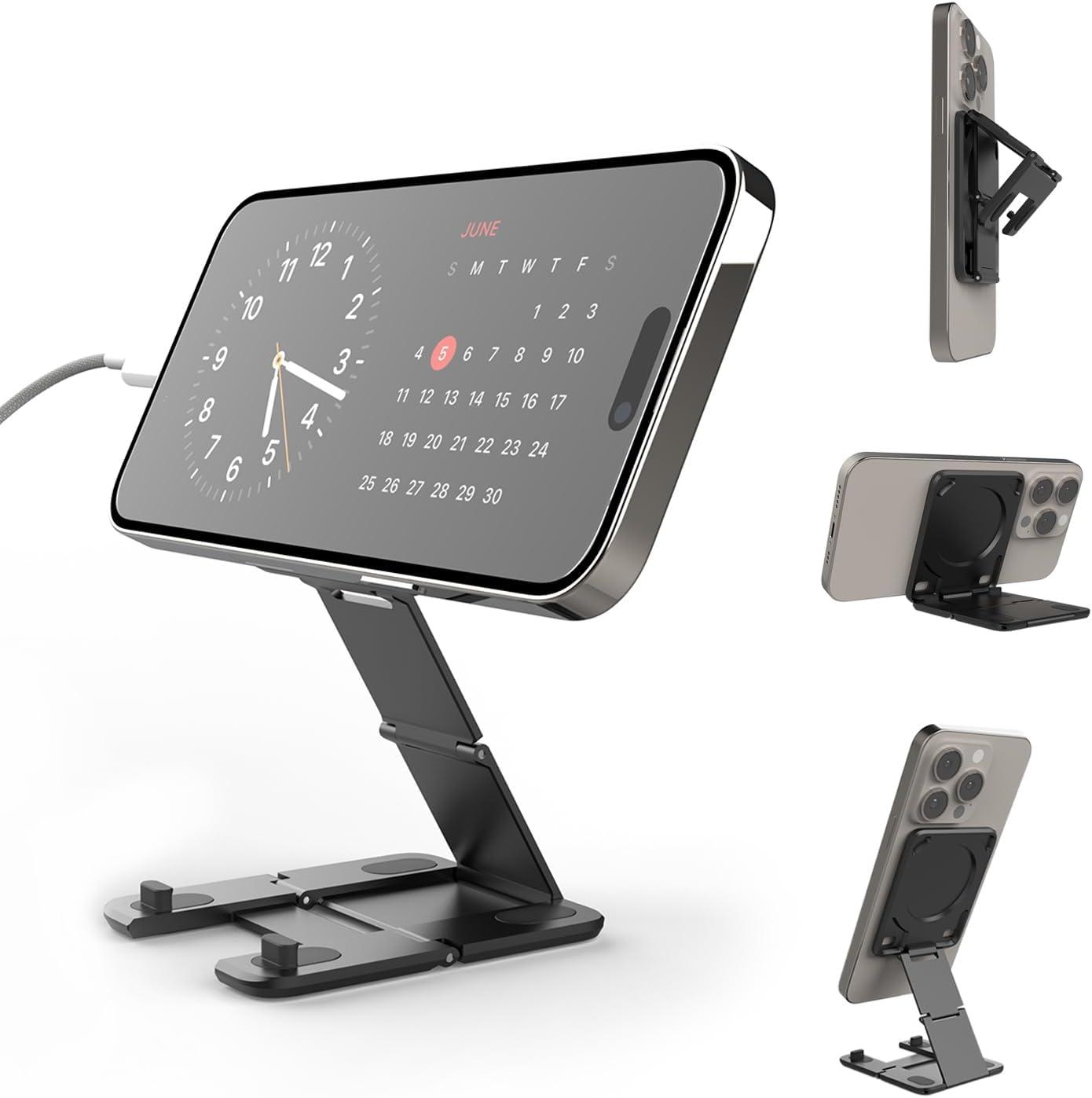 Kenu Stance+ 10-in-1 MagSafe Phone Mount + Stand - Black