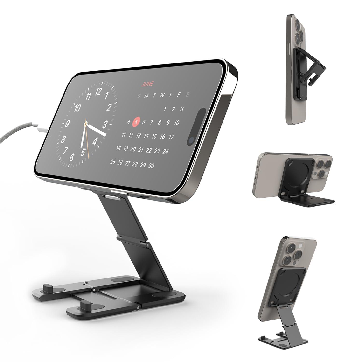 Kenu Stance+ 10-in-1 MagSafe Phone Mount + Stand - Black