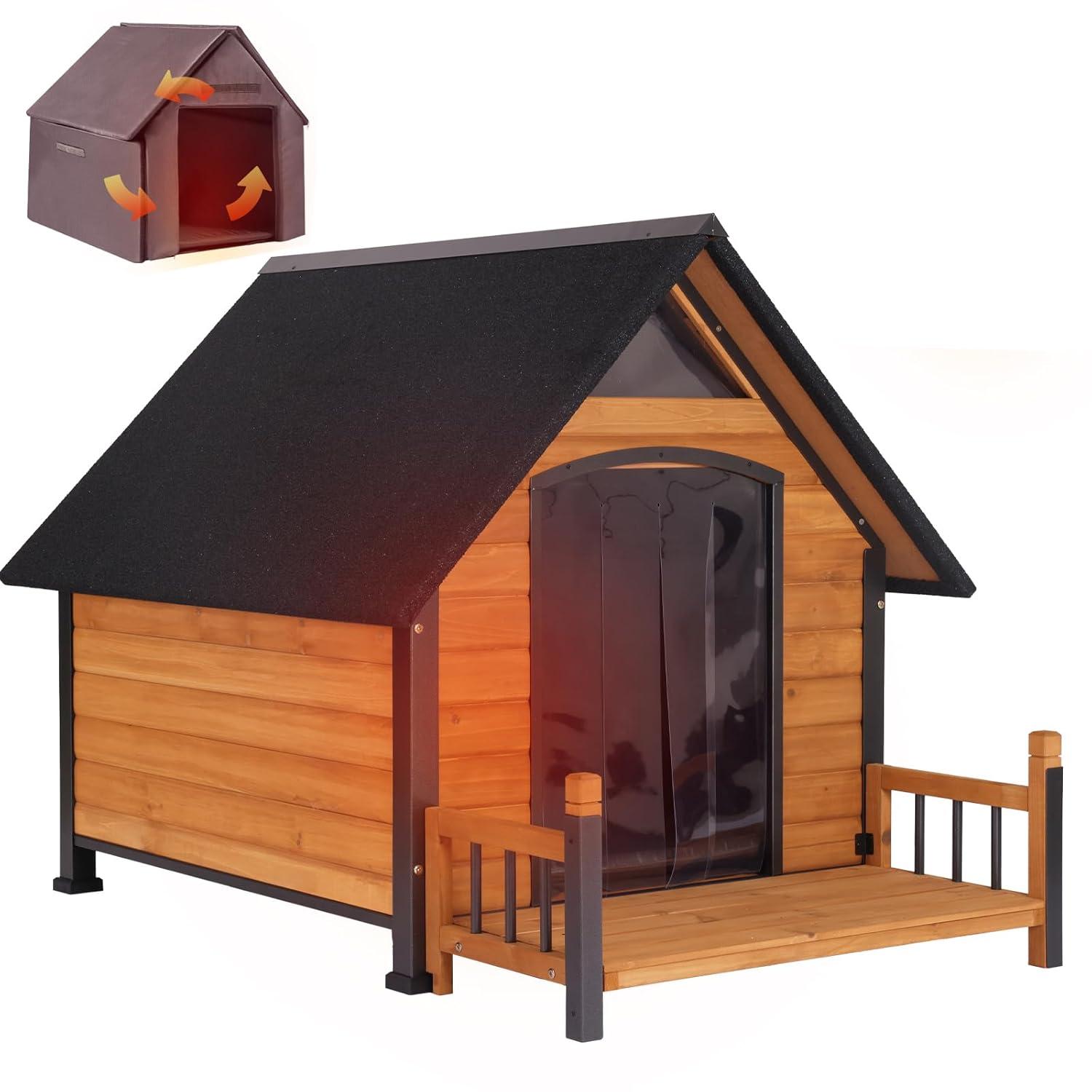 Aivituvin Wood Insulated Dog House