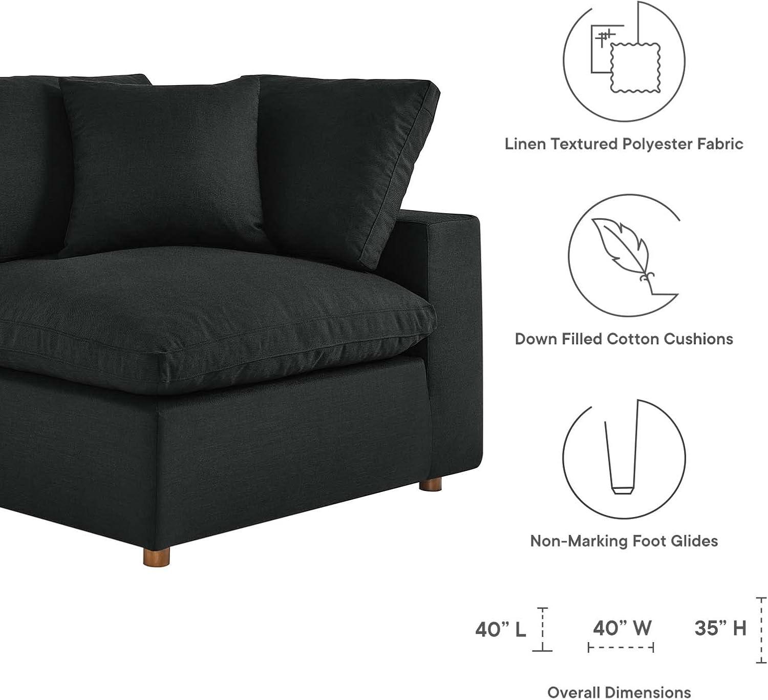 Modway Copper Grove Hrazdan Down-filled 4-piece Sectional Sofa Set