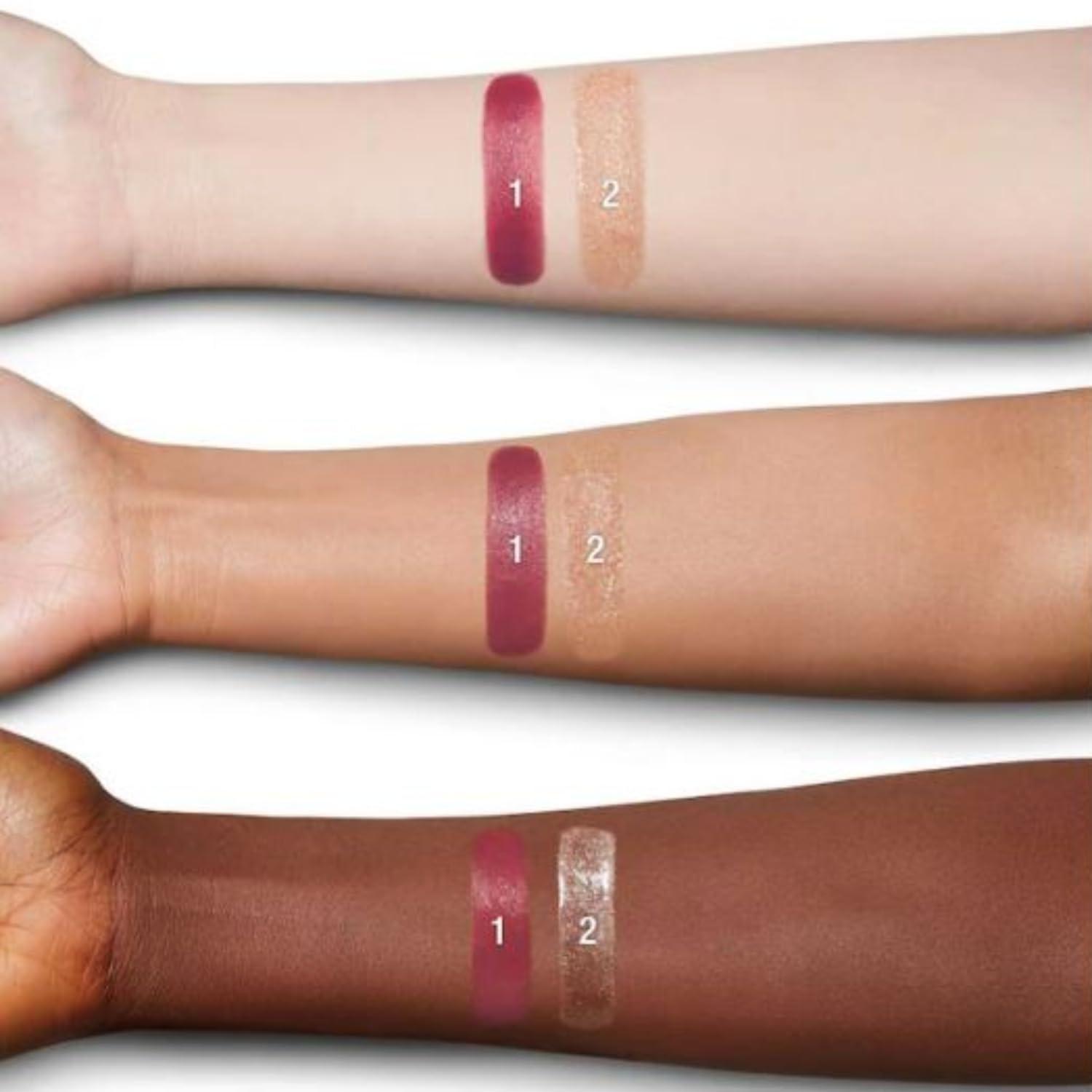 CHARLOTTE TILBURY 90s Pink Rose Gloss and Rose Lipstick Duo - 90s Pink K.I.S.S.I.N.G Lipstick and Ibiza Nights Lip Lustre
