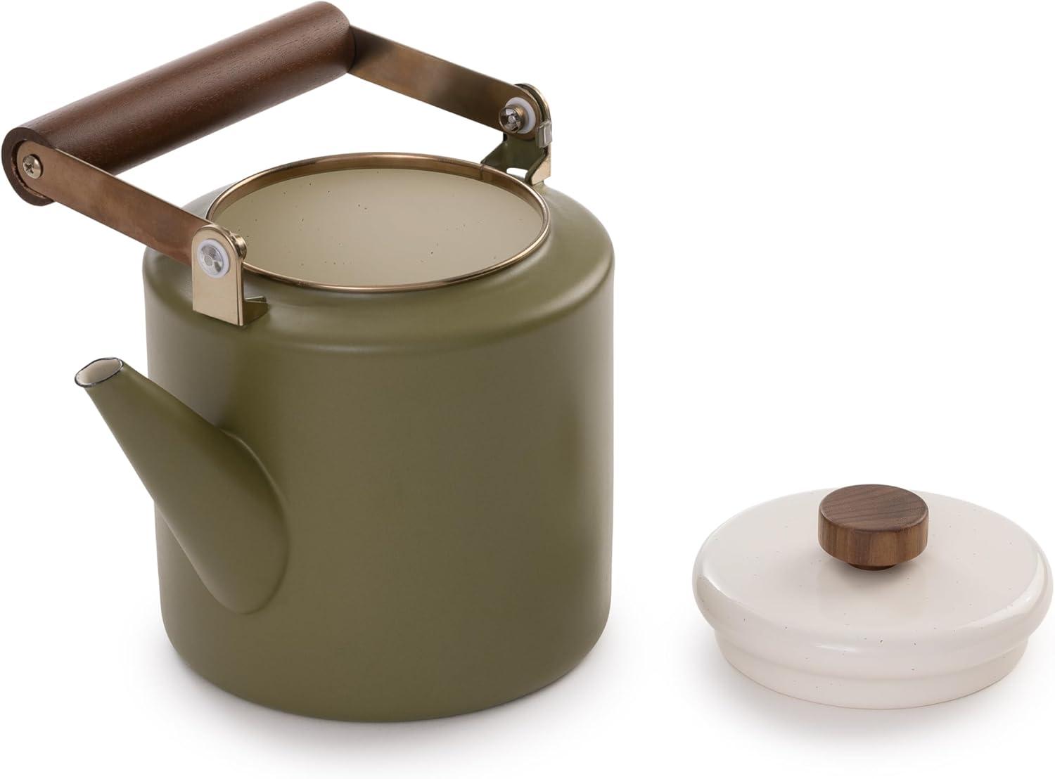 Barebones Green Enamel 2-Tone Kettle