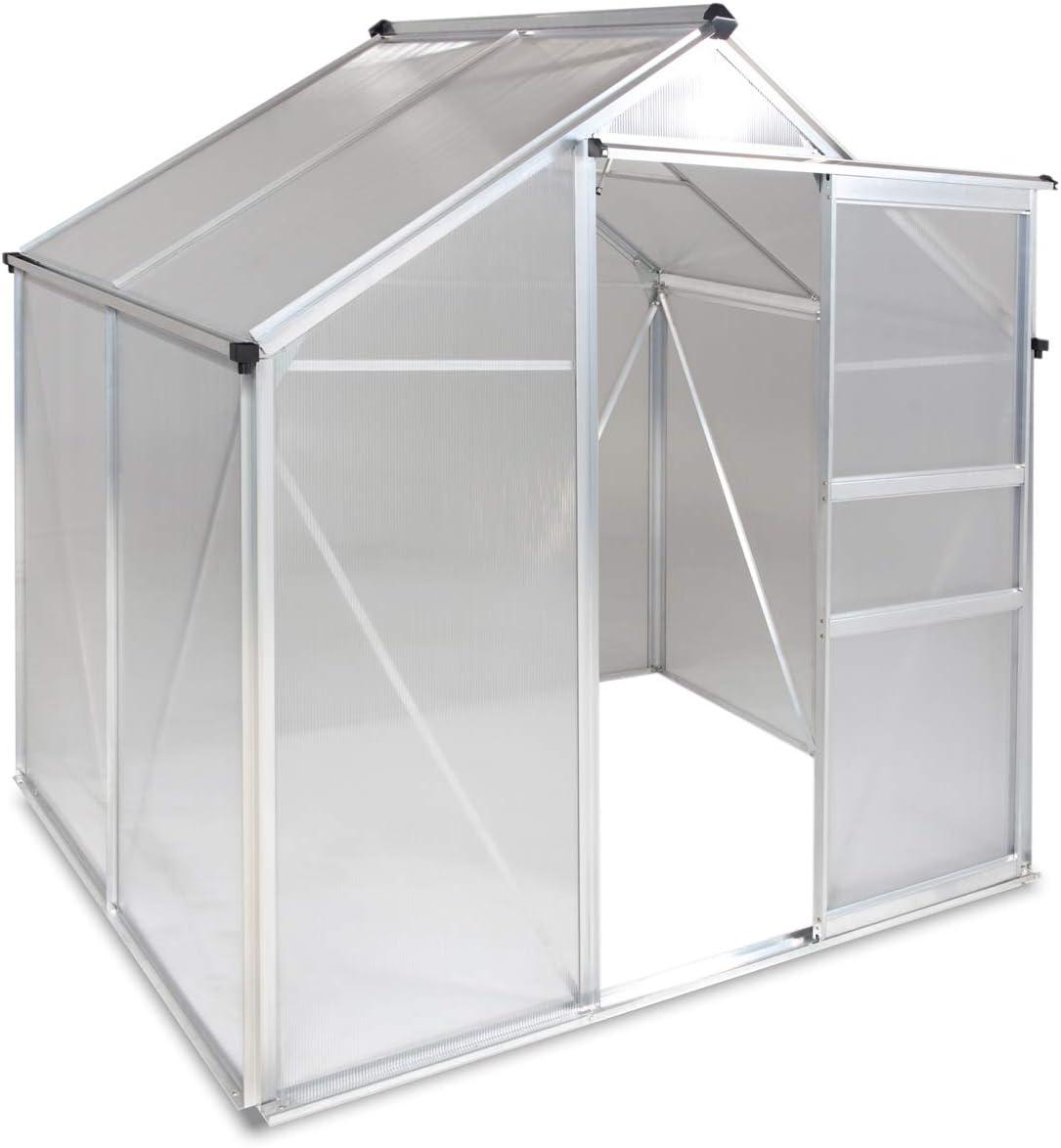 Ogrow 4' x 6' Aluminum and Polycarbonate Walk-In Greenhouse