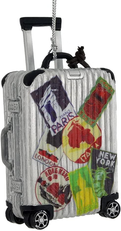 Kurt Adler Travel Luggage Resin Christmas Ornament