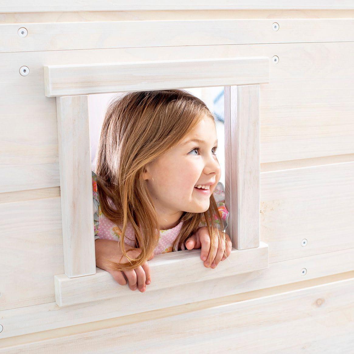 Max & Lily  Modern Farmhouse Low Loft Bed with Storage Drawer, Solid Wood Bed for Kids