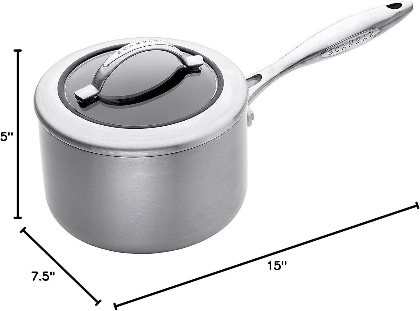 CTX Stainless Steel Non-Stick 2.75 Quart Saucepan with Lid