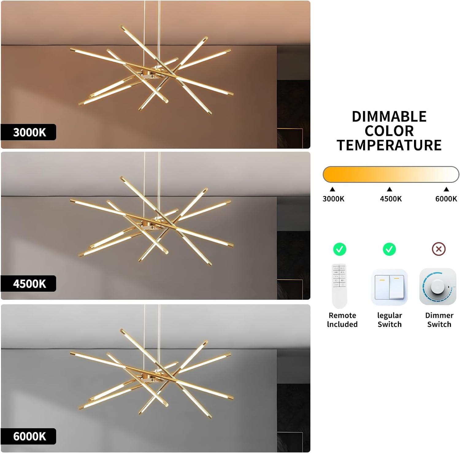 Mahonia 12 - Light Linear Chandelier