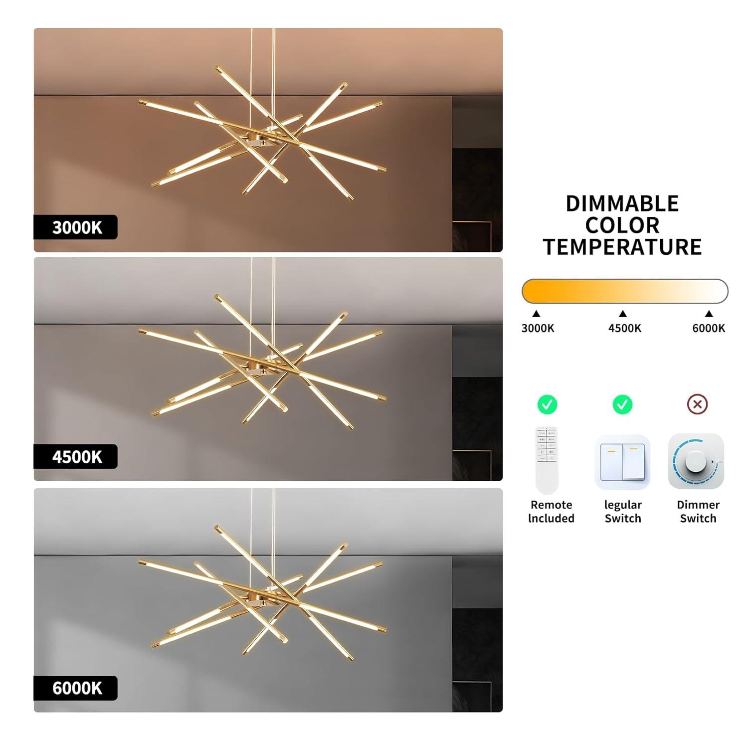 Mahonia 12 - Light Linear Chandelier