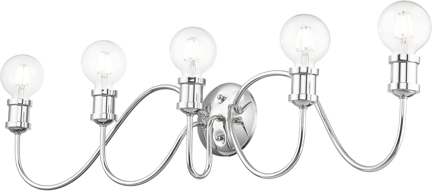 Livex Lighting Lansdale 5 - Light Vanity in  Polished Chrome