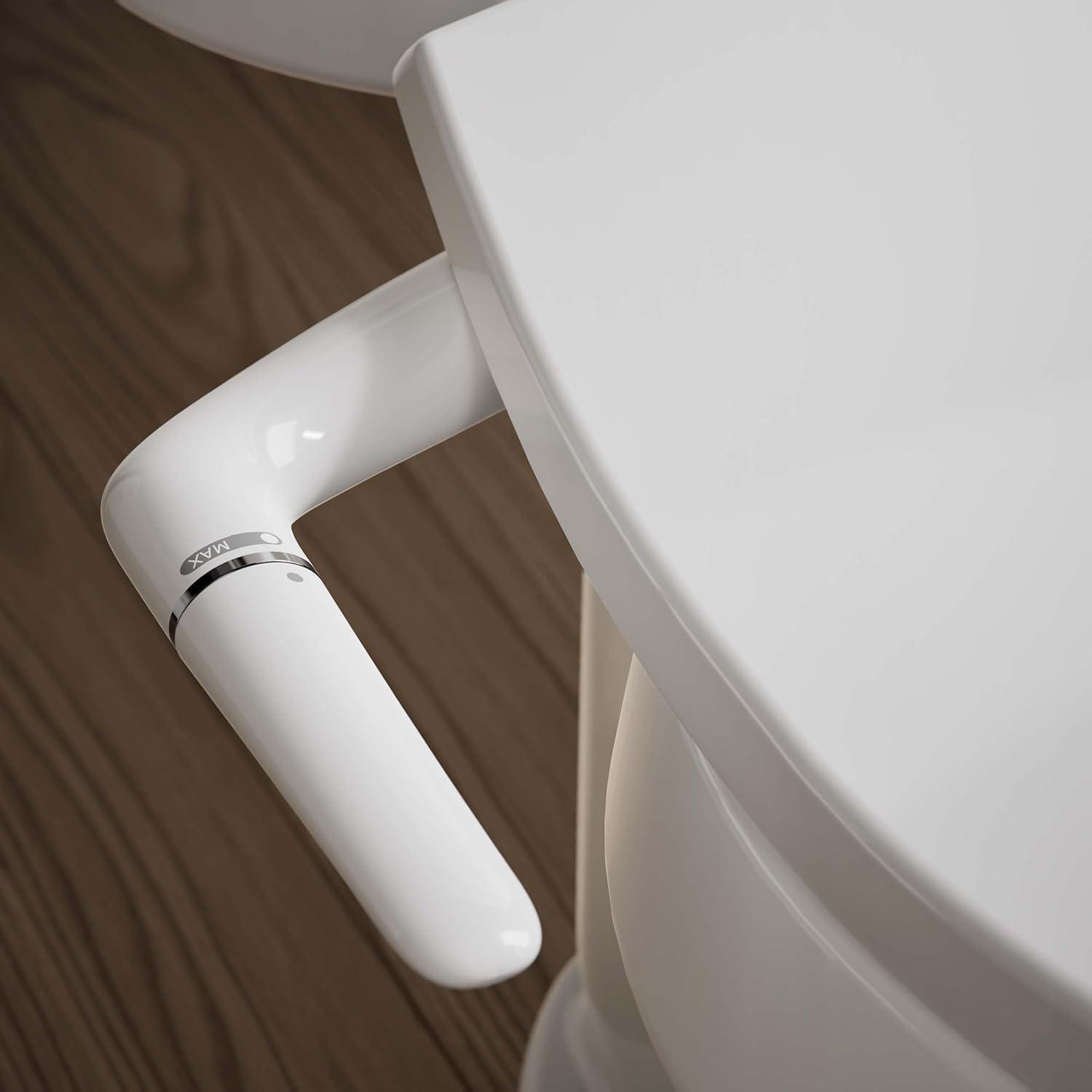 PureWash M250 Elongated Bidet Toliet Seat, Manual Non-Electric Bidets for Existing Toilets