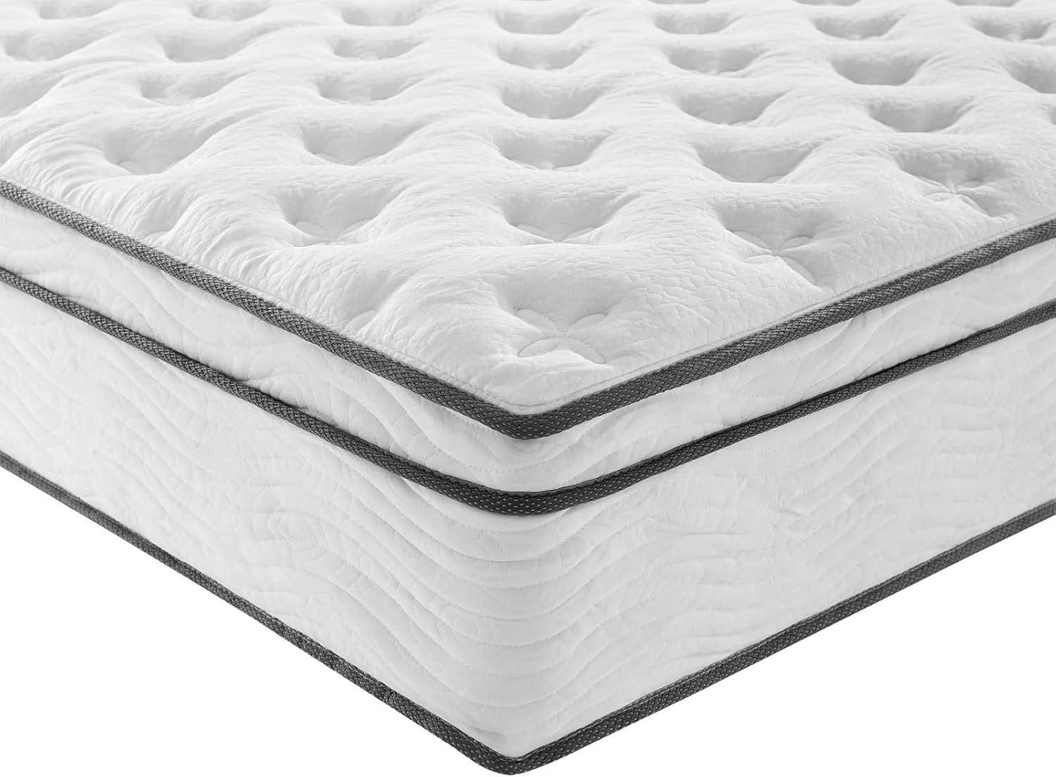 King-Size Jenna Pillowtop Innerspring Mattress with Quilted Cover