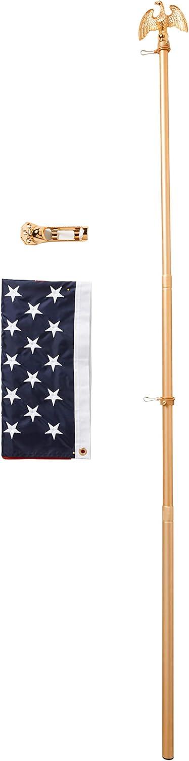 American American 100% Made in The USA US Flag Seasonal Designs Deluxe Telescopic Flag Pole