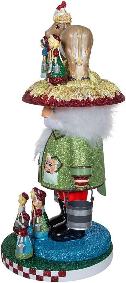 Hollywood Nutcrackers HA0717 16.5 in. 8 Maids A Milking Nutcracker