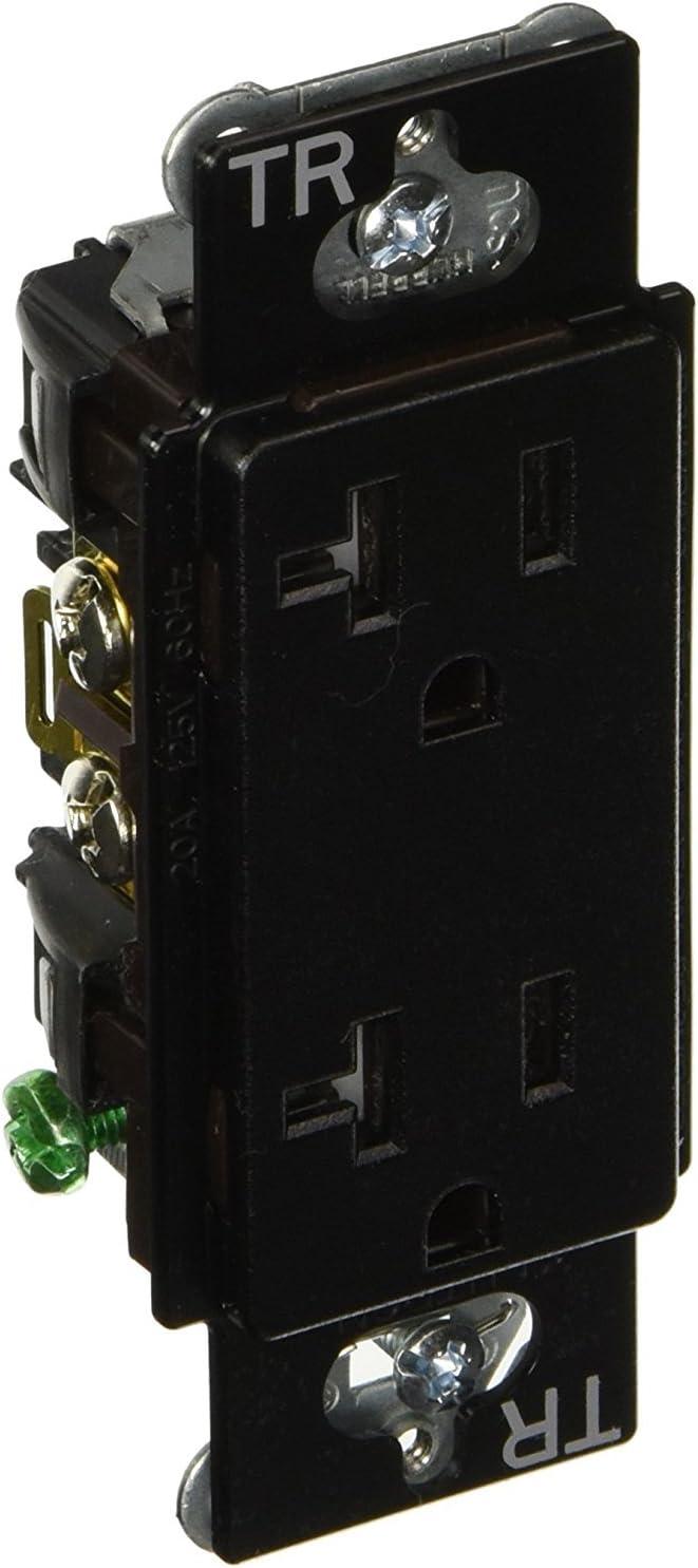 Claro 20-Amp Tamper-Resistant Duplex Receptacle, Midnight (SCRS-20-TR-MN)