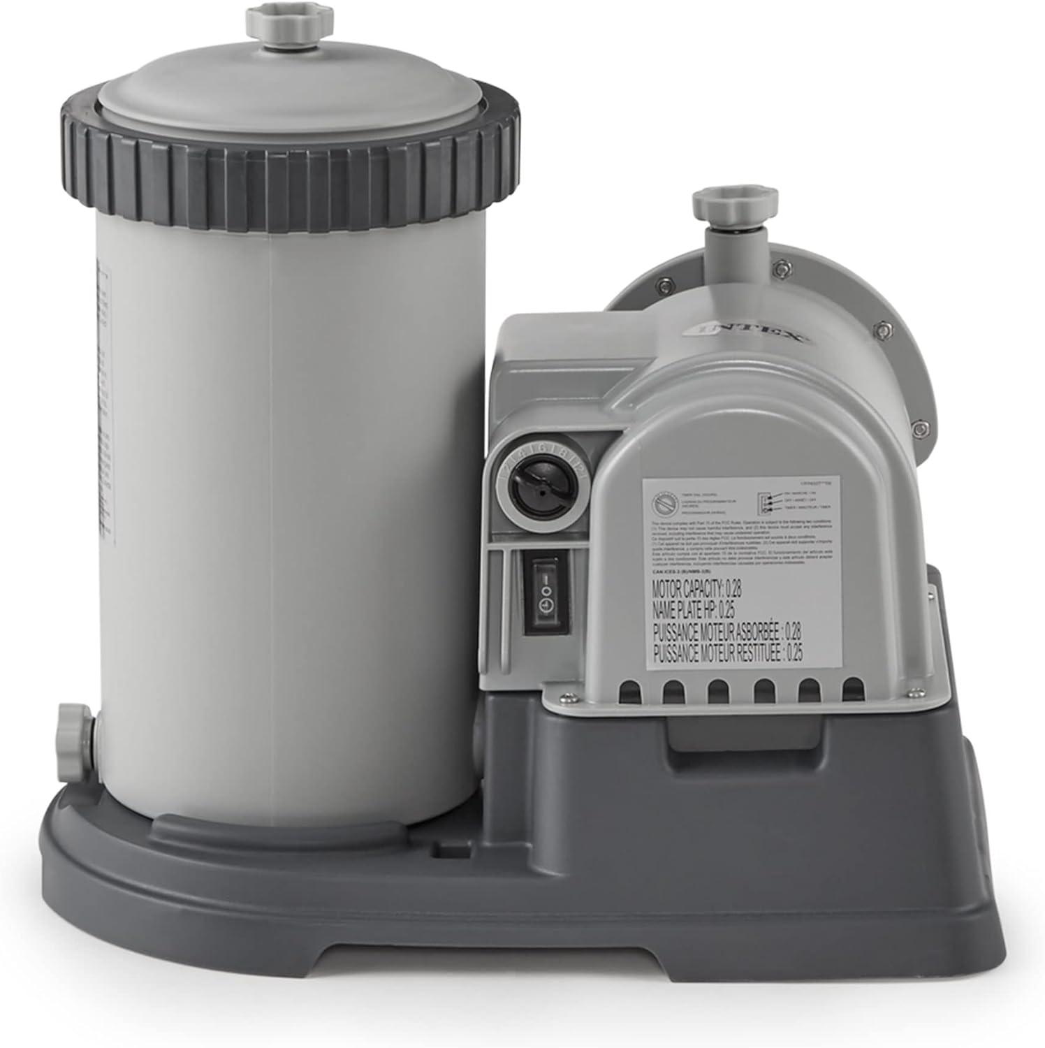 Intex 2500 GPH Swimming Pool Filter Pump & Type B Replacement Filter Cartridge