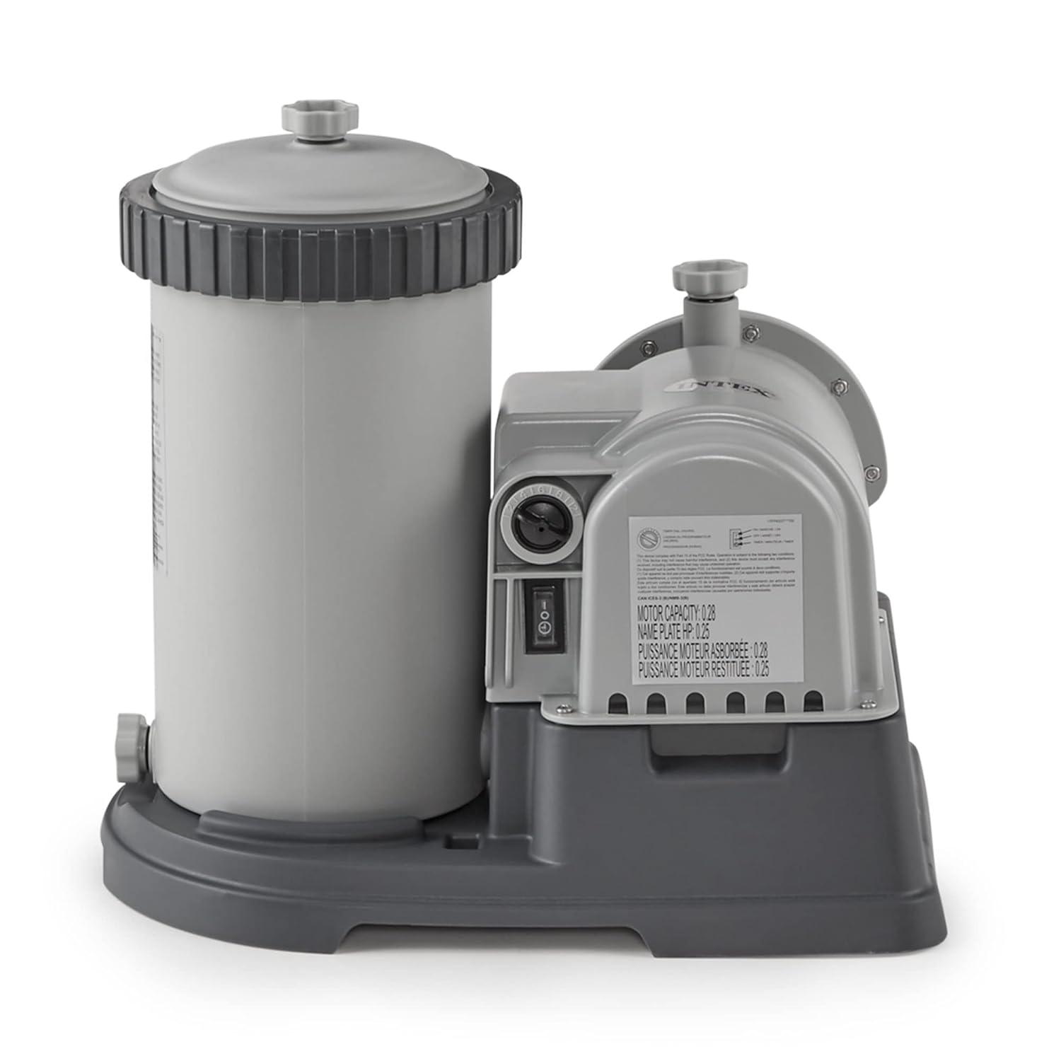 Intex 2500 GPH Swimming Pool Filter Pump & Type B Replacement Filter Cartridge