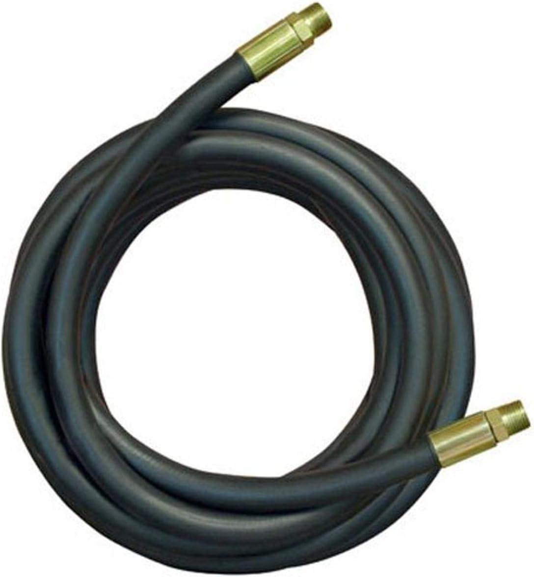 Apache 12-Foot Black 2-Wire Hydraulic Hose with Brass Fittings