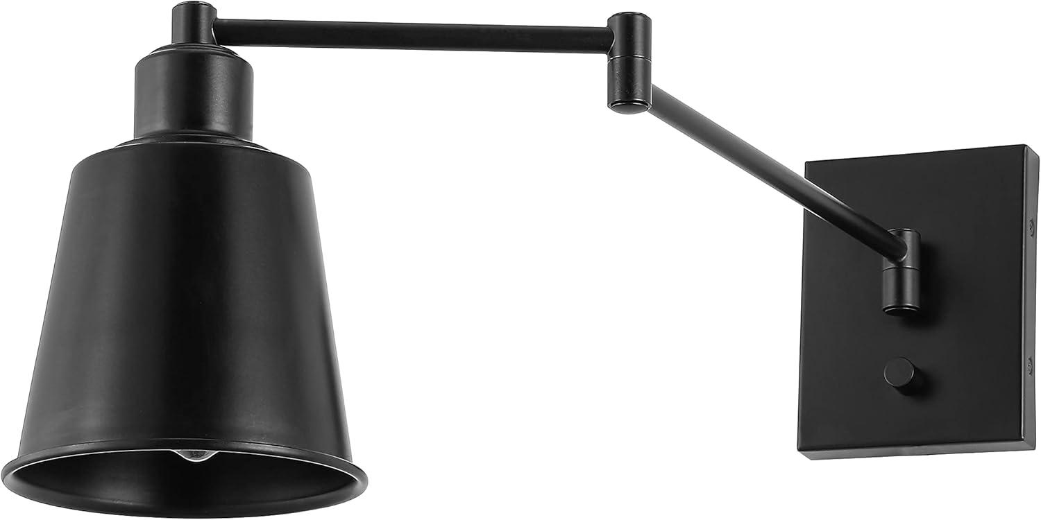 Cary 5.75" Iron Contemporary Swing Arm LED Wall Sconce, Oil Rubbed Bronze