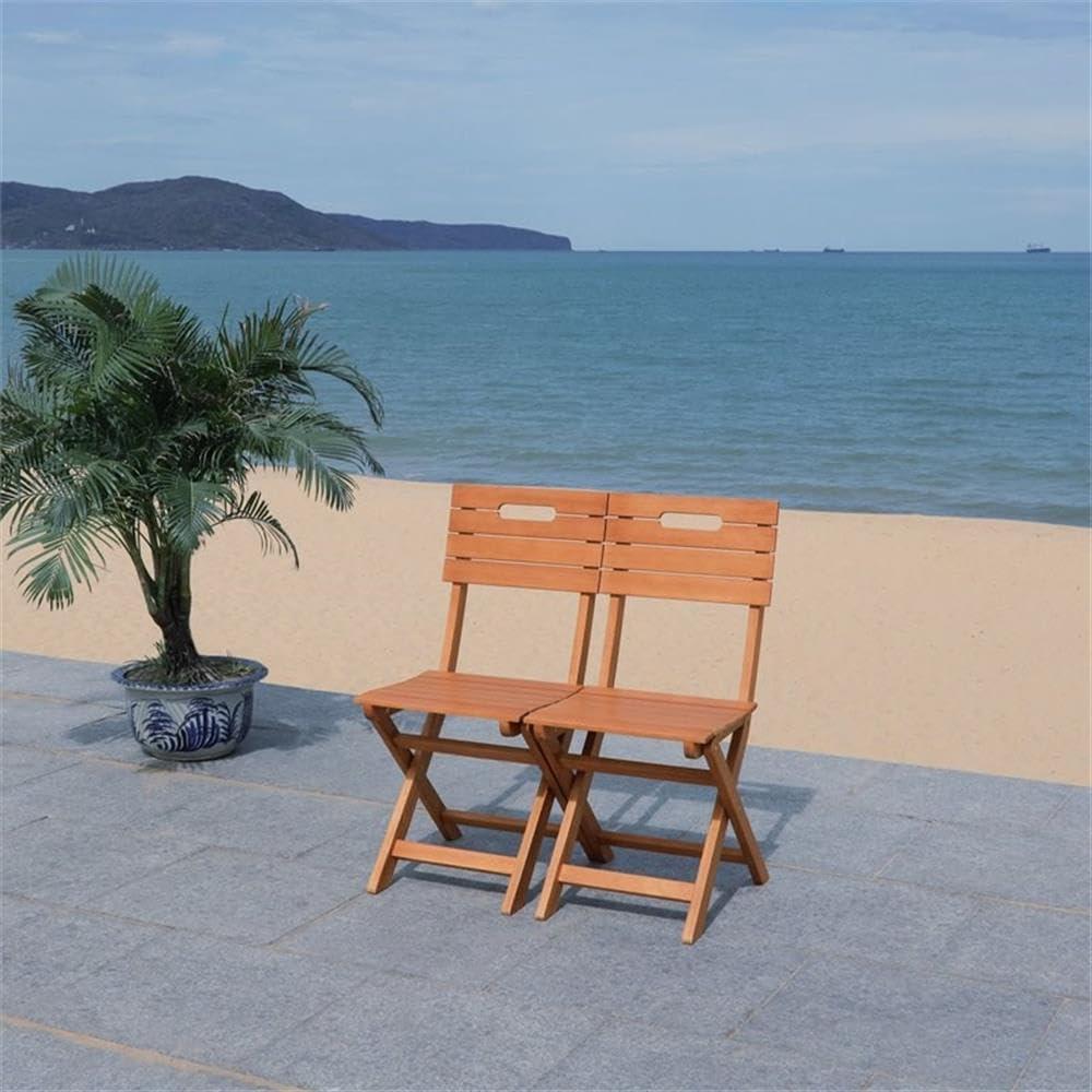 Blison Folding Chairs (Set Of 2) - Natural - Safavieh.