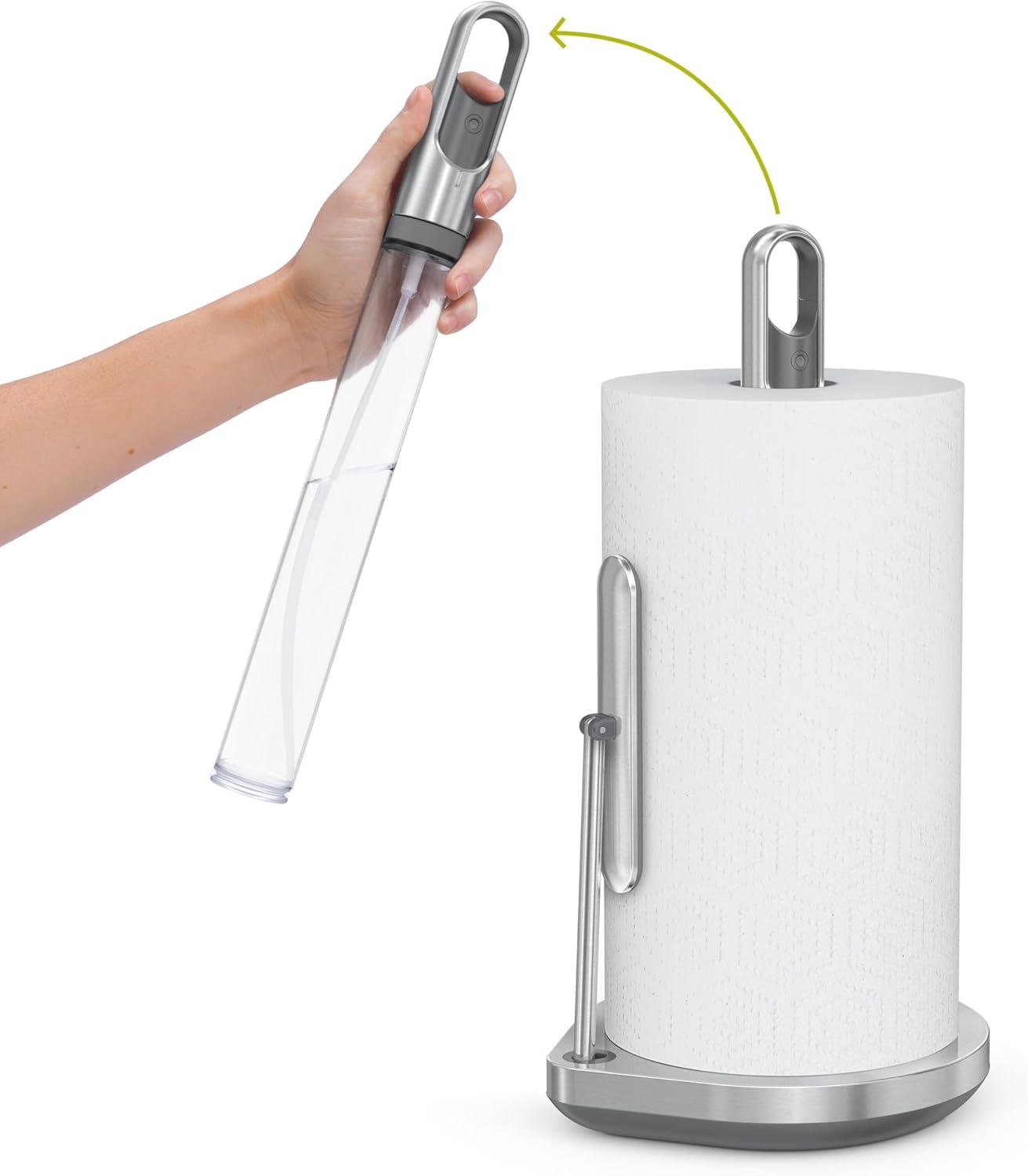 Simplehuman Paper Towel Holder with Spray Pump